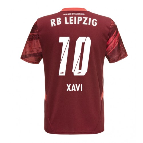 Moški Nogometni dresi RB Leipzig Xavi Simons #10 Gostujoči 2024-25 Kratek Rokav